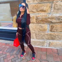 SC Casual Long Sleeve Two Piece Pants Set YD-8305