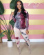 SC Tie Dye Long Sleeve Two Piece Pants Set FNN-8546