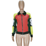 SC Plus Size Casual Zipper Turndown Collar Jacket NM-8330