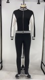 SC Casual Tracksuit Zipper Long Sleeve 2 Piece Sets XMY-9269