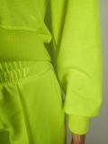 SC Casual Solid Sweatshirt Pants Two Piece Sets LSL-6400