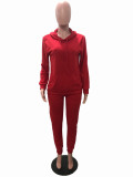 SC Casual Solid Hoodie And Pants 2 Piece Sets SHA-6203