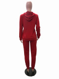SC Casual Solid Hoodie And Pants 2 Piece Sets SHA-6203