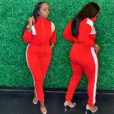 SC Casual Patchwork Tracksuit Two Piece Sets YIM-153