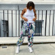 SC Graffiti Print Casual Long Pants GLF-8054