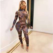 SC Sexy Angel Print Long Sleeve One Piece Jumpsuit LUO-3128
