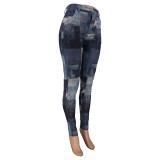 SC Plus Size Trend All-Match Print Casual Pants CYAO-8051