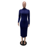 SC Sexy Long Sleeve Slim Maxi Dress IV-8147