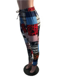 SC Plus Size Casual Printed Long Pants SHA-6210