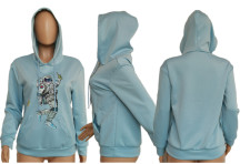 SC Astronaut Print Hooded Long Sleeve Sweatshirt SXF-1082