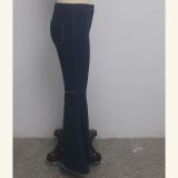 SC Plus Size Denim High Waist Skinny Flared Jeans HSF-2078