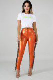 Sexy Sequin Tassel Plush PU Leather Pants LA-3241