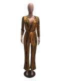 SC Fashion Sexy Printed Jumpsuit With Belt OMY-5039