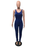 SC Sexy Bodysuit And Ruched Pants Suit OMY-8063