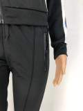 SC Casual Sports Splice Zipper Coat And Hem Split Trouser Two Piece Set XYF-9068