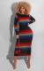 SC Sexy Gradient Back Split Slim Long Dress HMS-5419