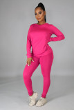 SC Solid Long Sleeve O Neck Casual Two Piece Sets SFY-217