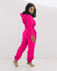 SC Solid Hoodie Sweatpants Casual Two Piece Sets MIL-192