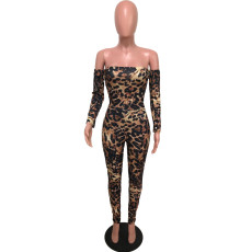 SC Fashion Sexy Leopard Print Backless Tie Up Jumpsuit OMY-5178