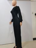 SC Solid Color Casual Fashion Sexy Loose Jumpsuit NYF-8036