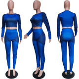SC Casual Long Sleeve Fitness Yoga Skinny 2 Piece Sets BGN-141