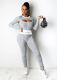 SC Ribbed Embroidery Letter Sleeveless Jumpsuits+Full Sleeve Crop Tops 2 Piece Sets MEM-8324