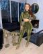 SC Sexy Turtleneck Long Sleeve Two Piece Pants Set MEM-8323