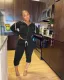 SC Casual Sports Hoodies Zipper Two Piece Pants Set FNN-8576