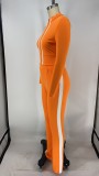 SC Casual Zipper Long Sleeve Two Piece Pants Set XMY-9266