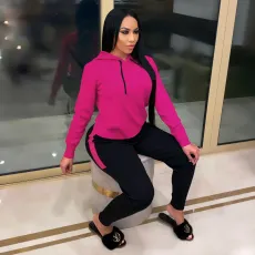 SC Casual Sports Hoodie Two Piece Pants Set FOSF-8025
