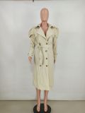 SC Casual Full Sleeve Double-breasted Long Trench Coat YD-8358