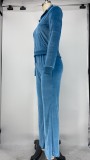 SC Casual Long Sleeve Zipper Long Sleeve 2 Piece Sets XMY-9294