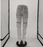 SC Solid Color Pocket Casual Pants SMF-8063