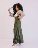 SC Casual High Waist Lace Up Loose Wide Leg Pants OMY-0002