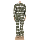 SC Plus Size Casual Striped One Piece Jumpsuits OSIF-20876