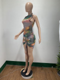 SC Sexy Printed Sleeveless Bodysuit DAI-8331