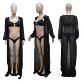 SC Sexy 3pcs Swimwear Bikini Sets With Long Cloak YNB-7147