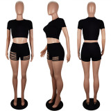 SC Casual T Shirt And Shorts Two Piece Sets LSL-6415