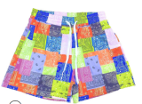 SC Plus Size Summer Casual Paisley Print Shorts FSL-108