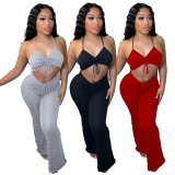 SC Sexy Solid Color Sling Jumpsuits XYF-9083