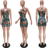 SC Sexy Sleeveless Print Mini Dress BGN-151