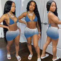 SC Sexy Gradient Swimwear Bikinis 3 Piece Sets AL-241