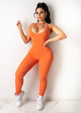 SC Solid Sleeveless Backless Slim Jumpsuits LDS-3259