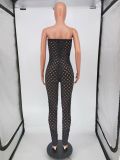 SC Sexy Solid Hole Tight Tube Jumpsuit WSM-5232