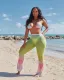 SC Gradient Mesh Bra Top+Pants See Thourgh Beachwear ORY-5185