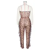 SC Sexy Leopard See Through Tube Jumpsuit ZSD-095