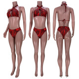 SC Sexy Snake Skin Print 2PCS Bikinis Set MDF-5226