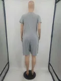 SC Casual Home Solid Color Short Sleeve Romper OYF-8249