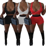 SC Sexy Vest Top And Shorts Tight 2 Piece Sets XYF-9093