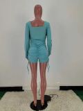 SC Casual Solid Color Long Sleeve Rompers YIDF-1293